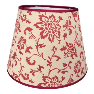 Brunschwig & Fils Floral Print Fabric Lampshade For Sale