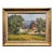 White Farm House in a Country Side Landscape -1930s Impressionist Oil Painting For Sale