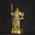 This is a substantial antique cloisonné enamel sculpture of Guan Gong (also known as Guan Yu), a revered historical...