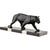 M. Leducq, Art Deco Panther, 1930, Metal on Marble Base For Sale - Image 3 of 11
