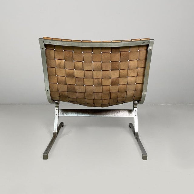 Metal Italian Modern PLR 1 Liar Chairs by Ross Littell for ICF, 1960s, Set of 2 For Sale - Image 7 of 18