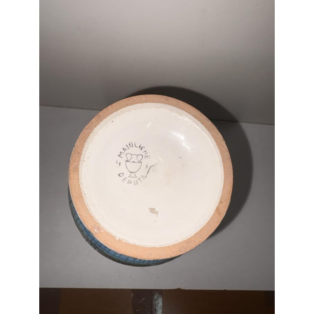 Vintage Majolica Vase by Deruta, 1950 For Sale - Image 4 of 11