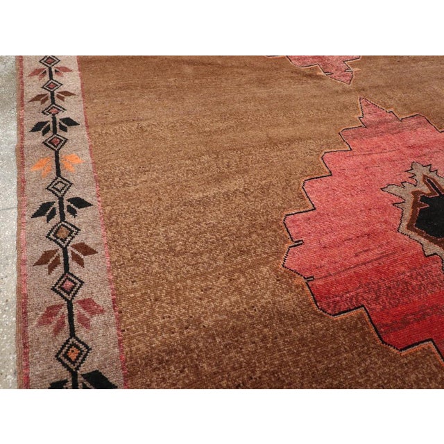 Mid 20th Century Galerie Shabab Collection Mid-20th Century Turkish Anatolian Room Size Carpet For Sale - Image 5 of 10