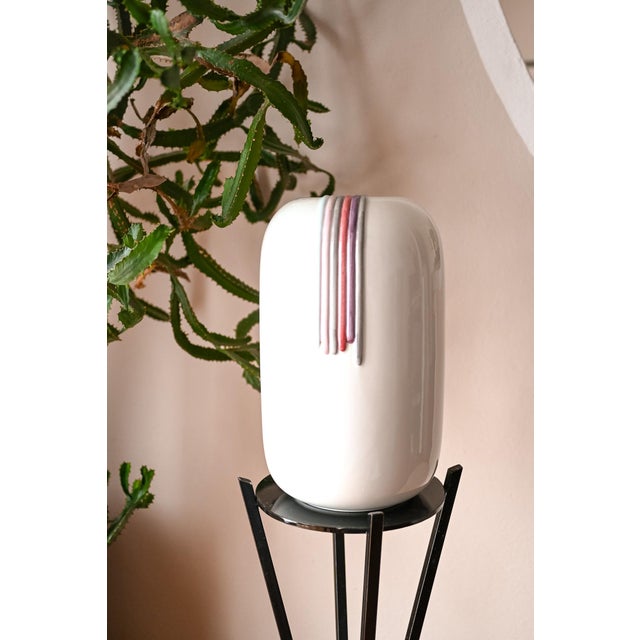 Postmodern Postmodern Ceramic Vase by Ambrogio Pozzi for Michielotto Top Design, Italy, 1980s For Sale - Image 3 of 7