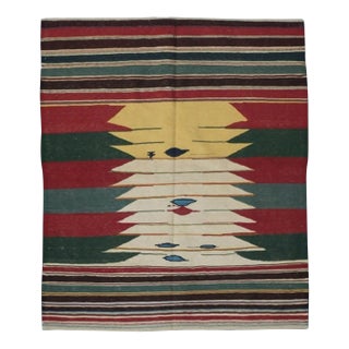 Antique Kilim Rug 3'10'' x 4'7'' For Sale