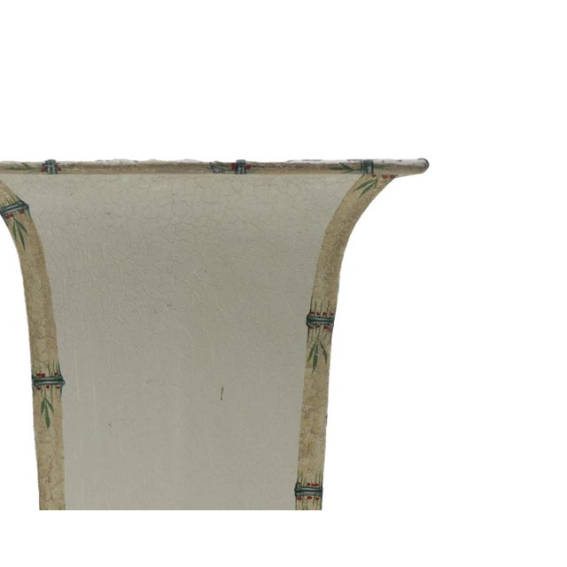 Traditional British Regency-Style Hand-Painted Bamboo Edge Flower Pot For Sale - Image 3 of 7