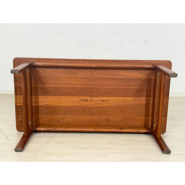 Brown Mid-Century Teak Coffee Table For Sale - Image 8 of 10