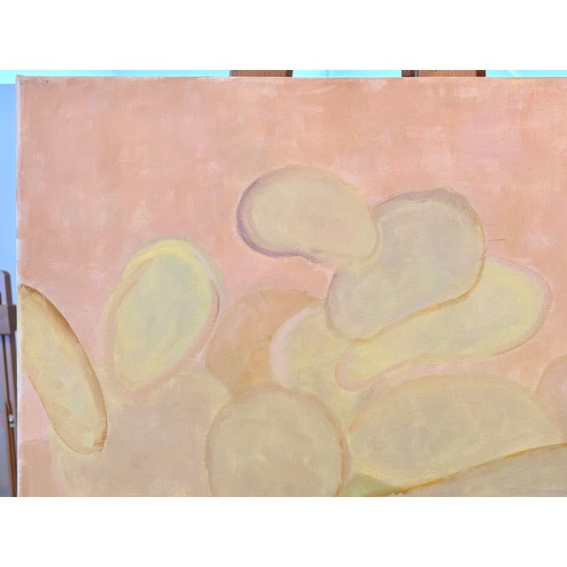 Abstract botanical inspired by the overlapping shapes of the prickly pear plant. Layered colors of dusty neutrals,...