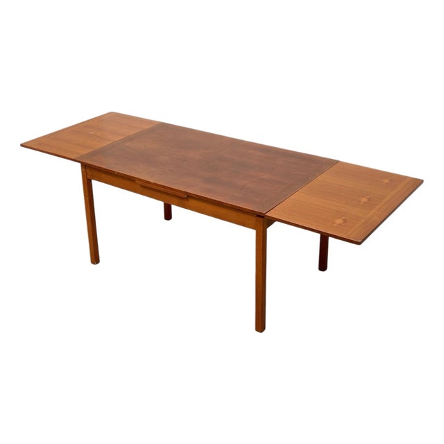 Mid 20th Century Danish Modern Teak Dining Table For Sale