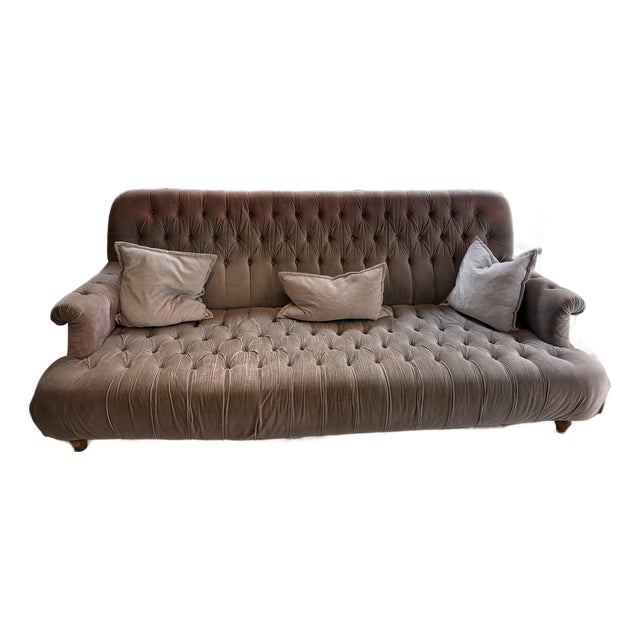 Restoration Hardware Sofa 1860 Napoleonic Tufted For Sale