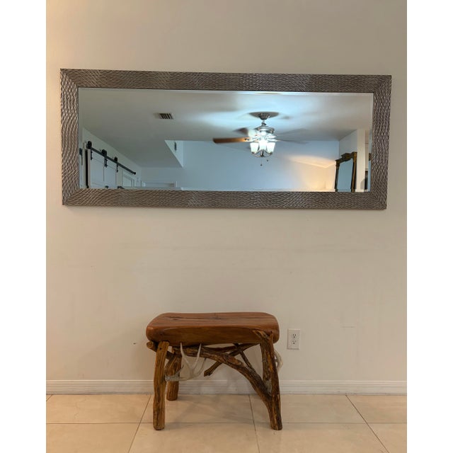 Rustic Live-Edge and Antler Accent Table For Sale - Image 10 of 10