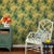 A sample of our Jungle Road Summer Yellow Wallpaper Care Instructions: Wipe with damp cloth.