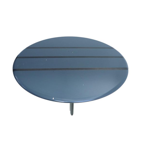 Brown Giorgetti Round Dining Table by Umberto Asnago, 1980 For Sale - Image 8 of 14