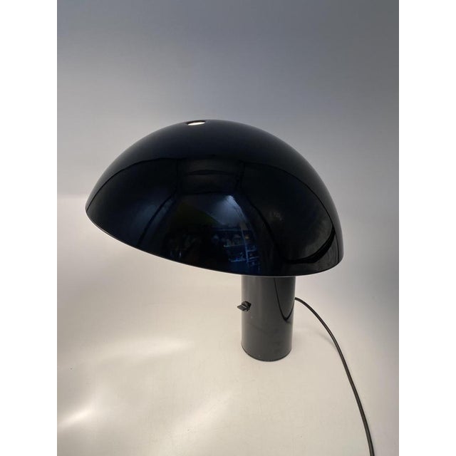 Black Space Age Vaga Table Lamp by Franco Mirenze for Luce Italia, 1978 For Sale - Image 8 of 15