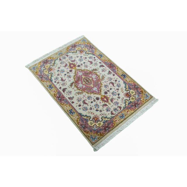 Mid-Century Modern Hand-Knotted Tabriz Rug For Sale - Image 3 of 10