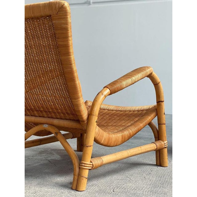 Arco Rattan and Bamboo Armchair, Germany, 1960s For Sale - Image 17 of 17