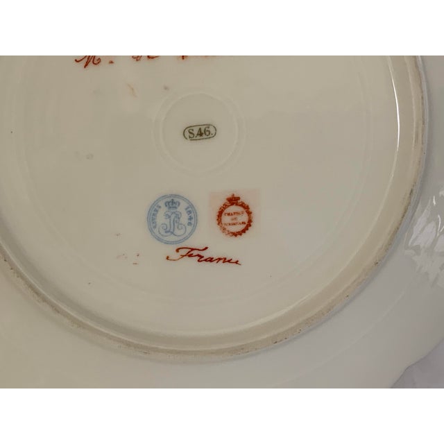 Cream 19thC Sèvres Marked Portrait Plate Madame De Lamballe Signed Debrie Made in France c.1890-1910 For Sale - Image 8 of 8