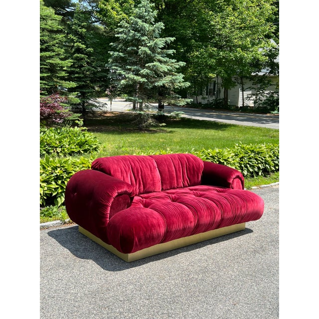 1970s Italian Postmodern Marshmallow Sofa After Steve Chase For Sale - Image 9 of 11