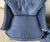 Blue Vintage Hollywood Regency Accent Slipper Armchairs Pair For Sale - Image 8 of 18