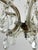 Antique mid-century Italian 5-light crystal chandelier, 1950s. Good condition, some crystals are missing and some have...