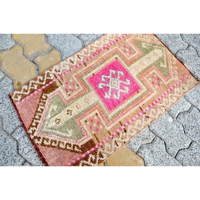 1960s 1960s Vintage Wool Rug For Sale - Image 5 of 6