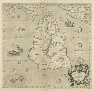 Mercators Ptolemaic Map of Taprobana