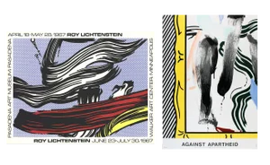 Bundle- 3 Assorted Roy Lichtenstein Brushstrokes Posters
