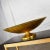 Vintage Objet d'Art Monumental 4 Foot Diameter Bowl Store Display Fiberglass Gold Leaf Footed For Sale - Image 4 of 13
