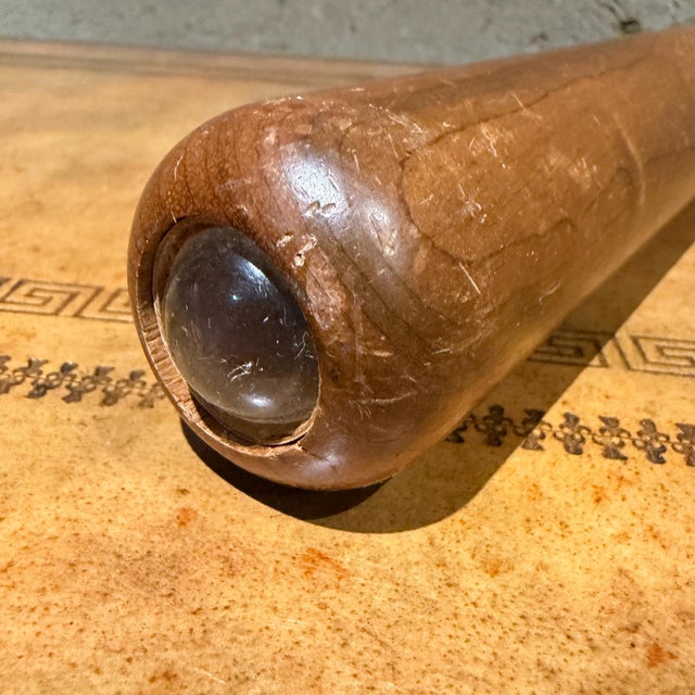 Handcrafted Wooden Kaleidoscope Made Natural Wood Grain Mid Century For Sale - Image 13 of 16