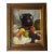 20th Century European School Oil on Canvas Board Tabletop Still Life Framed Signed For Sale