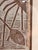 Up for sale is a striking vintage mid-century style relief woodcut print depicting a Pacific Islander / Polynesian figure...