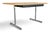 Wood Vintage Mid-Century Modern Oak Writing Desk With Black Drawers & Chrome Base For Sale - Image 7 of 15