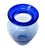 1960s Blenko Blue Crackle Glass Vase For Sale - Image 5 of 7