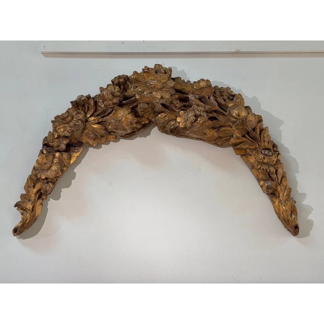 French French Carved and Gilded Architectural Fragment, 18th-19th C. For Sale - Image 3 of 6