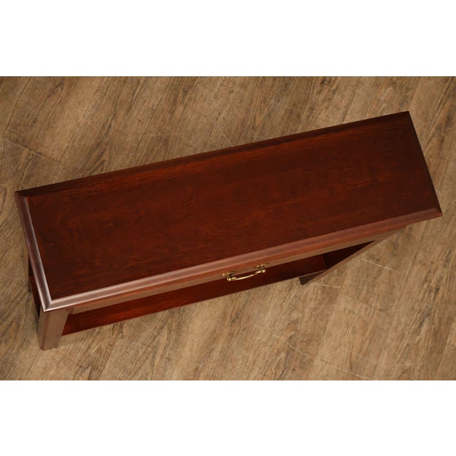 Chippendale Style Narrow One Drawer Small Console Table For Sale - Image 10 of 18