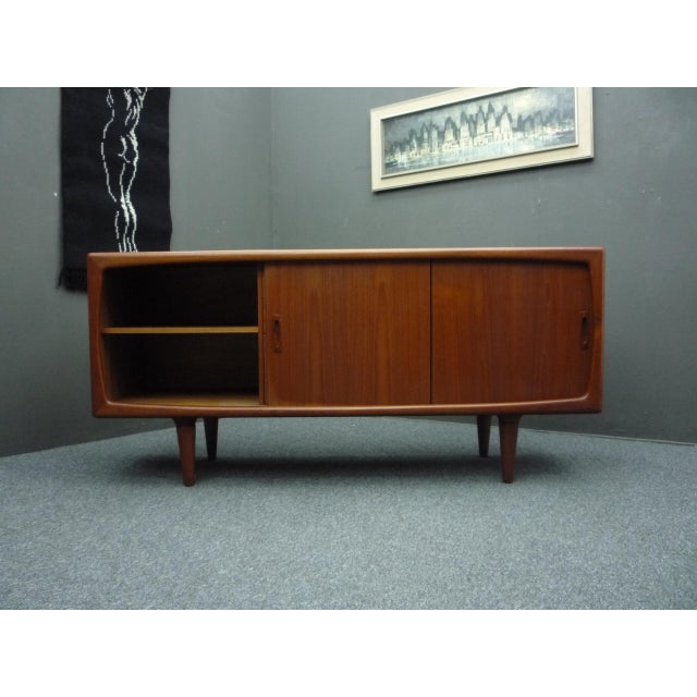 Small Teak Sideboard by HP Hansen, Denmark, 1960s For Sale - Image 4 of 14