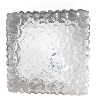 Mid-Century Square Ceiling Lamp with Flower Pattern by Richard Essig For Sale