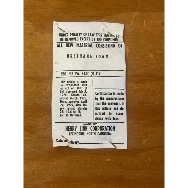 Mid-Century Leather and Wicker Footstools on Caster by Henry Link - A Pair For Sale - Image 11 of 12