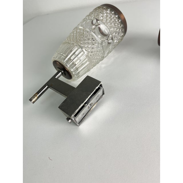 Rostrato Glass Wall Lamps, 1950s, Set of 2 For Sale - Image 6 of 11