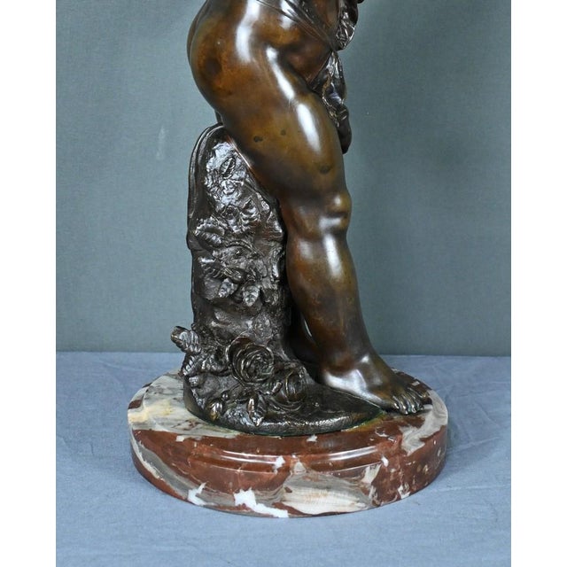 Bronze Love Sending Kisses in Bronze by A. Moreau, 1890s For Sale - Image 11 of 17