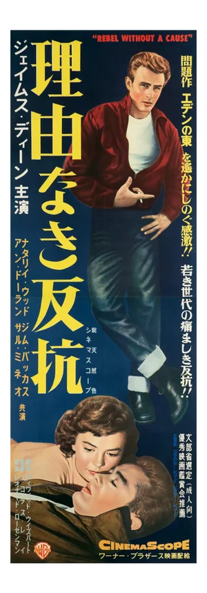 James Dean Rebel Without A Cause Original Vintage Movie Poster, Japanese, 1956