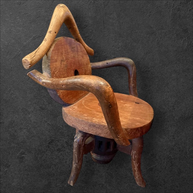 Antique Rustic Armchairs, 1830, Set of 3 For Sale - Image 6 of 6