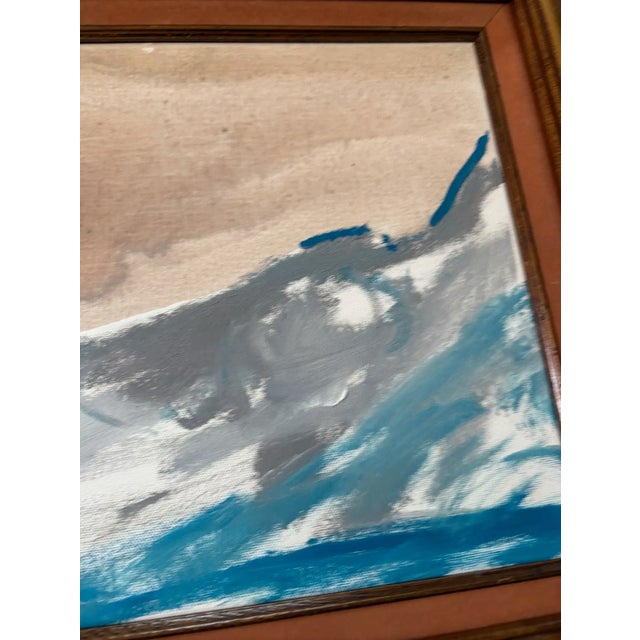 Oil painting on canvas in vintage wood frame by Matthew Izzo.