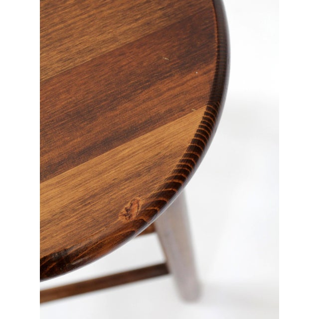 Vintage Wood Farmhouse Stools Set of 4 For Sale - Image 14 of 14