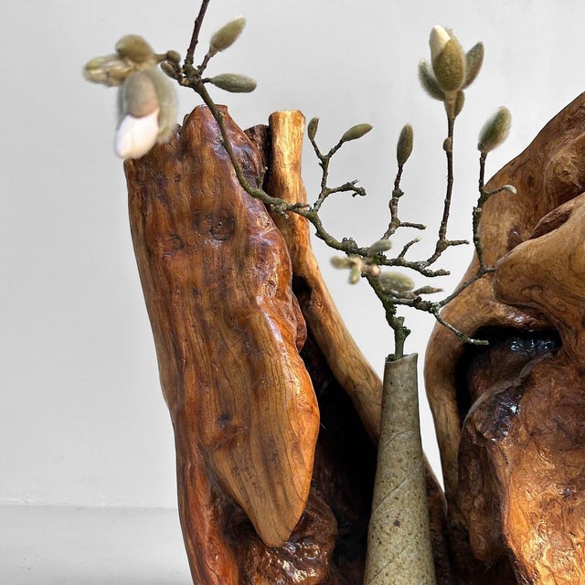 Japanese Tsuge Burl Wood Sculpture, 1920s For Sale - Image 9 of 18