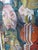 Linda Morgan Colorful Abstract Contemporary Watercolor Painting Masks For Sale In Portland, OR - Image 6 of 9