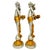 Monumental 24" Italian Baroque Style Silvered & Parcel-Gilt Cherub Candleholders - A Pair For Sale - Image 4 of 10