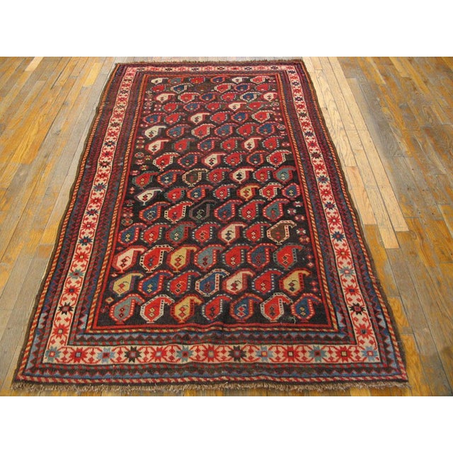 Late 19th Century Caucasian Karabagh Paisley Carpet 3'10" x 6'9" - 117 x 206 Antique Caucasian - Karabagh Caucasian 1890s...
