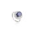 Art Deco 4.72 Ct Blue Sapphire Halo Diamond Art Deco Wedding Ring Size 5.5 For Sale - Image 3 of 12