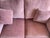 Hollywood Regency Vintage Hollywood Regency Style Carved Wood Pink Upholstered Loveseat For Sale - Image 3 of 15